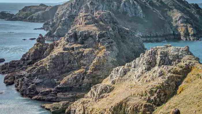 volo privato per Sark vista della costa