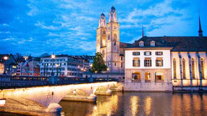 jet privato Zurigo città