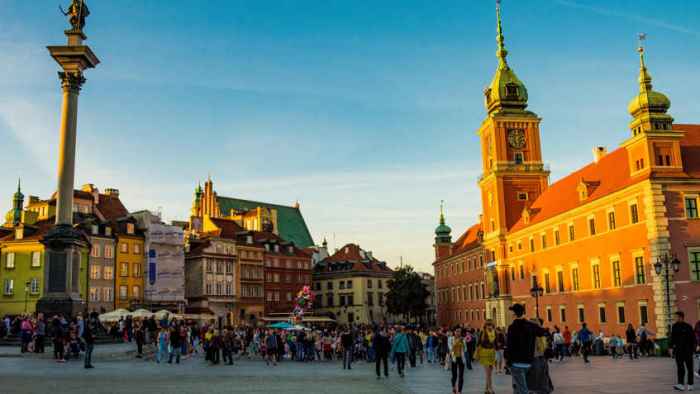 jet privato Varsavia città