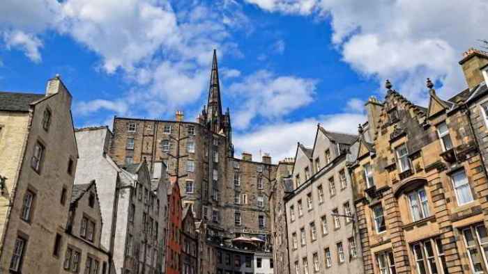 Jet privato Edimburgo d'inverno