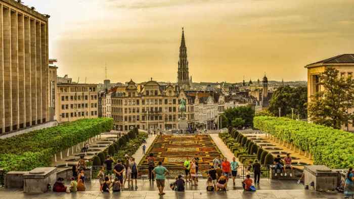 Jet privato Bruxelles monumenti della città