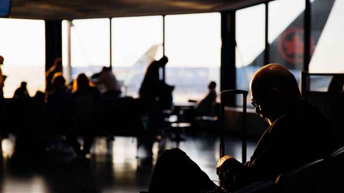 Travelling on a private jet to escape coronavirus.