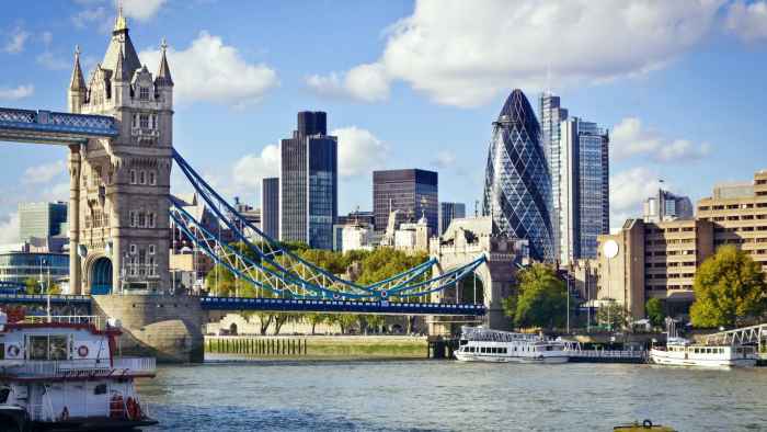 London bridge and skyline