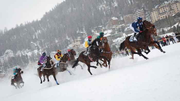 St. Moritz horse ice racing