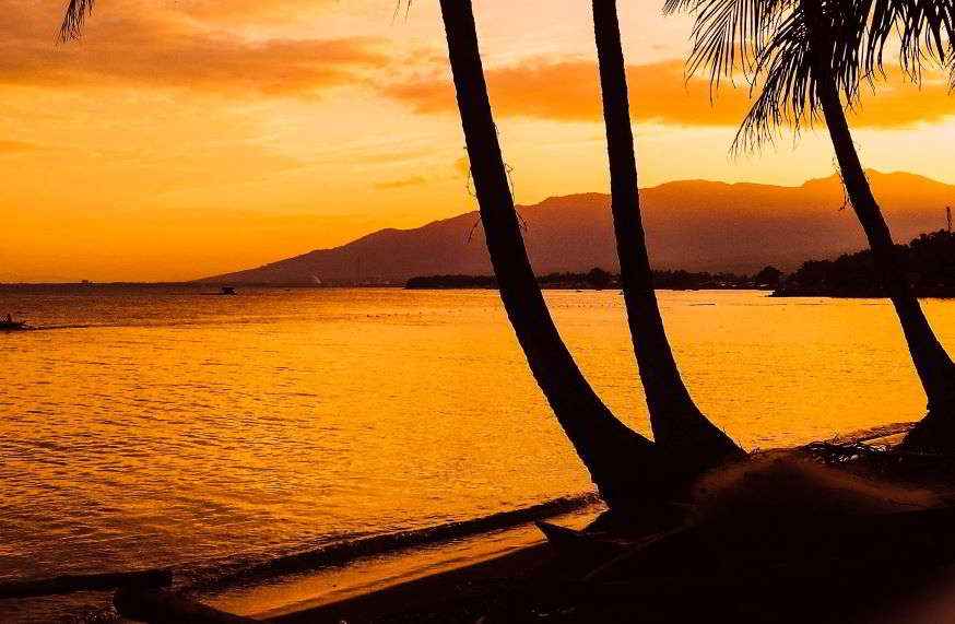 tramonto nelle Isole Vergini Britanniche