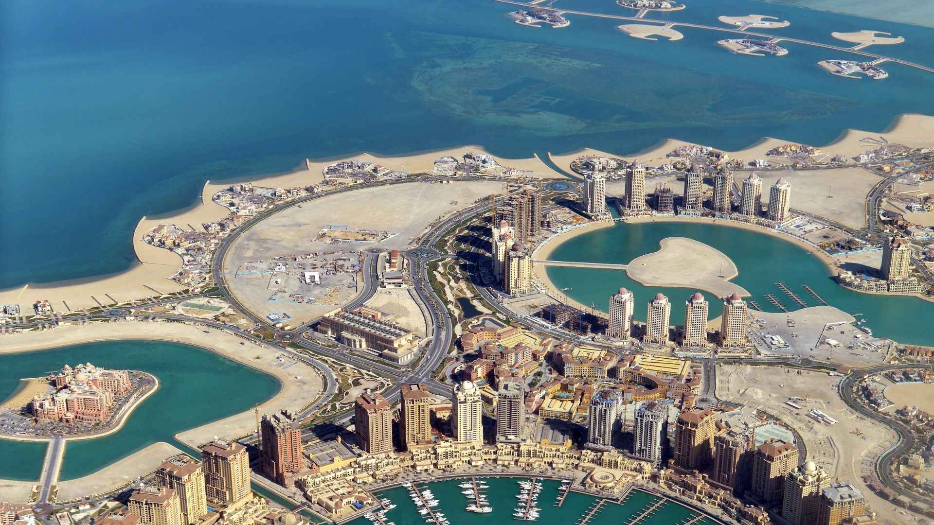 Qatar from sky views