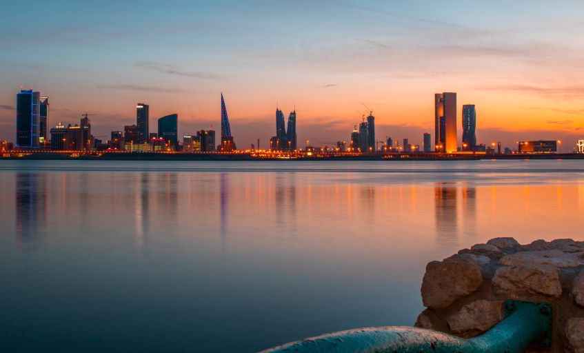 Manama al tramonto, Bahrain