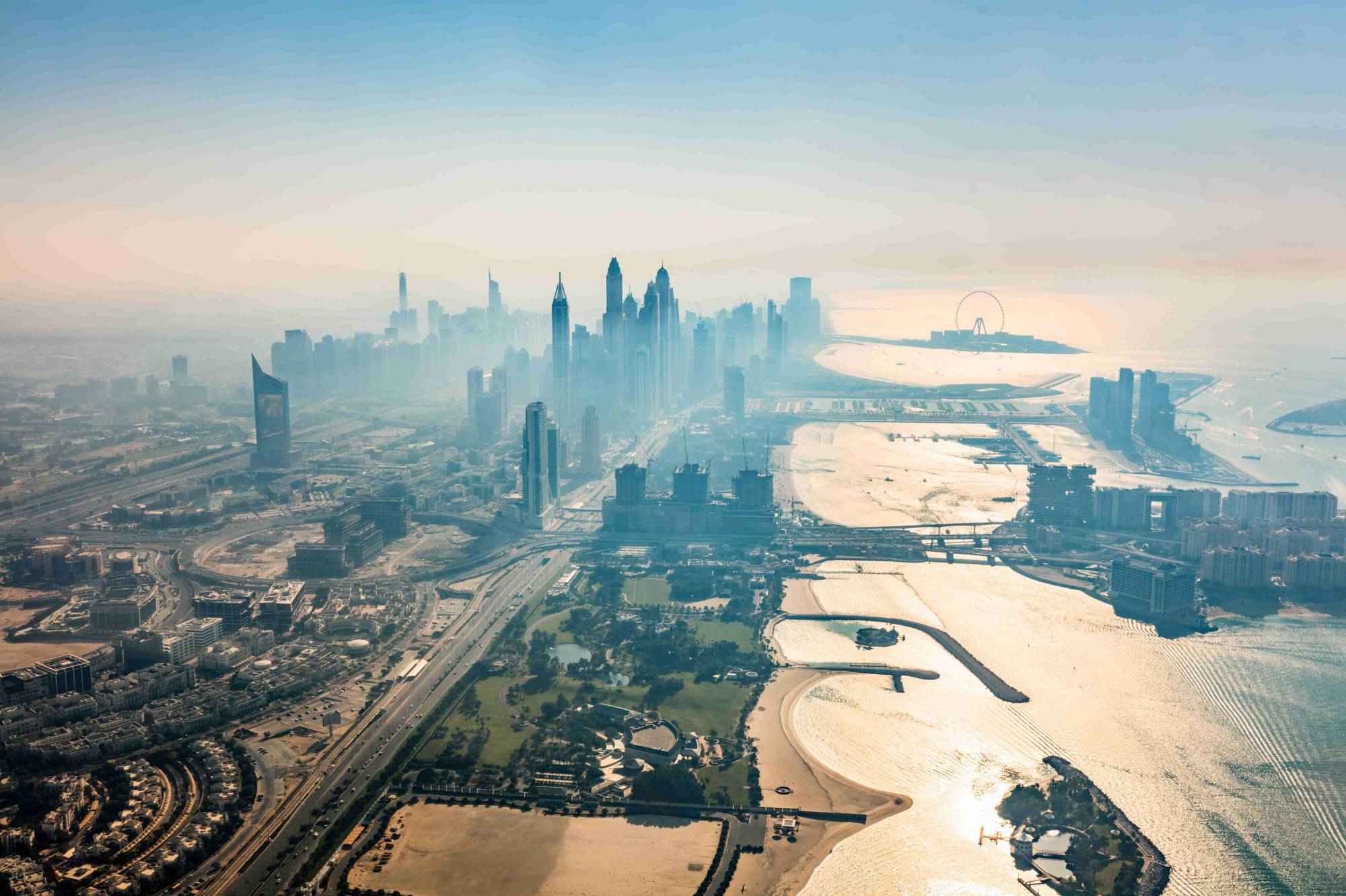 dubai-aerial-view-of-marina-skyscrapers-and-jumeira