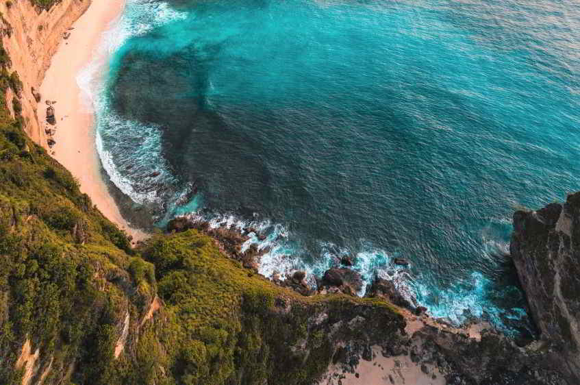 costa di Niue dal jet privato