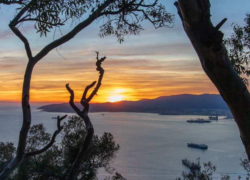tramonto a Gibilterra