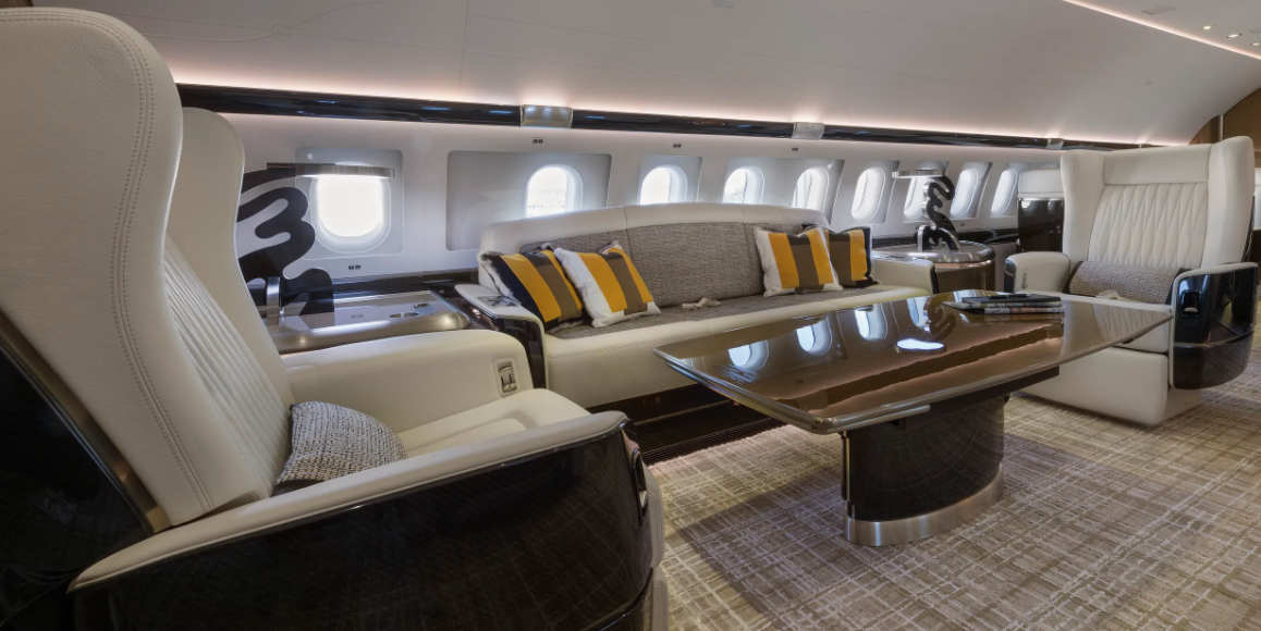 Personalized Private Jet Interior