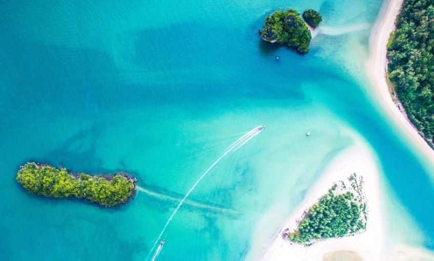 scorci di Anguilla dall'alto