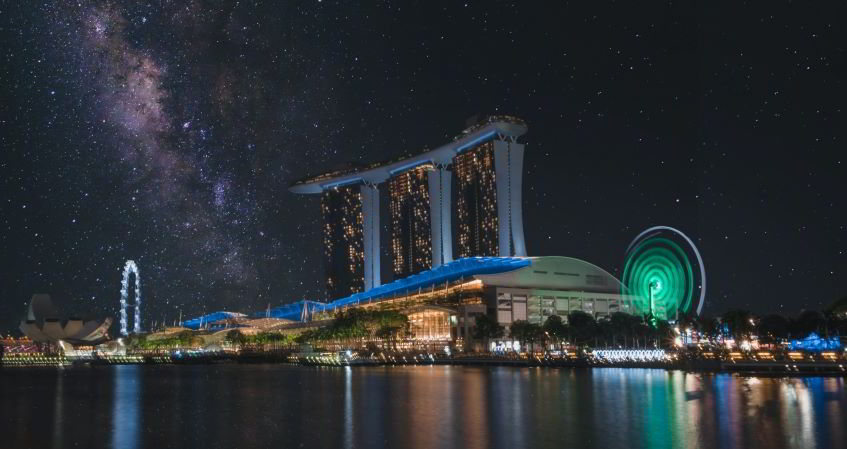 Singapore di notte
