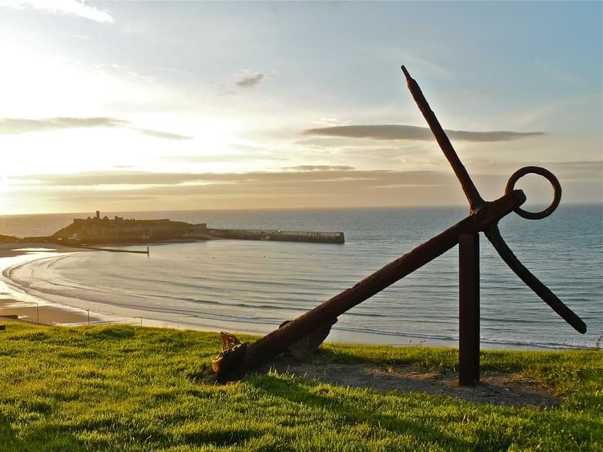 Isle of Man, view of Peel coast