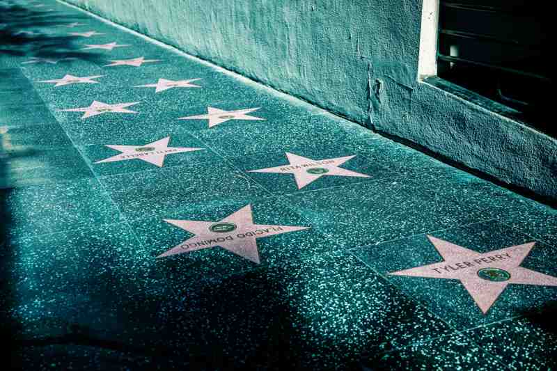 Stelle sulla Walk of Fame di Hollywood Boulevard | Fast Private Jet