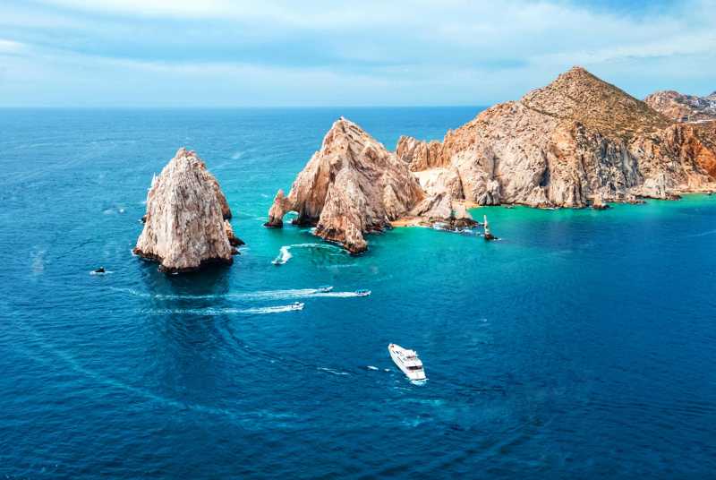 Vista aerea di Cabo San Lucas in Baja California, Messico | Fast Private Jet