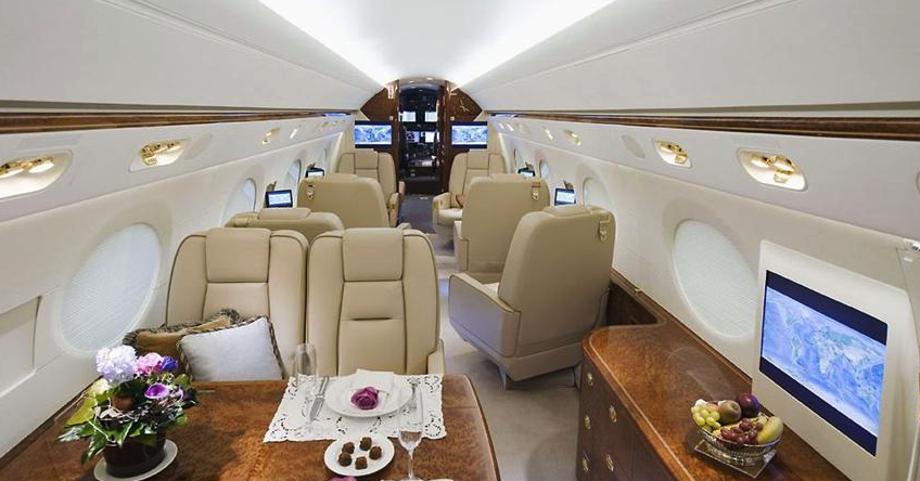 Gulfsrtream G550 interior