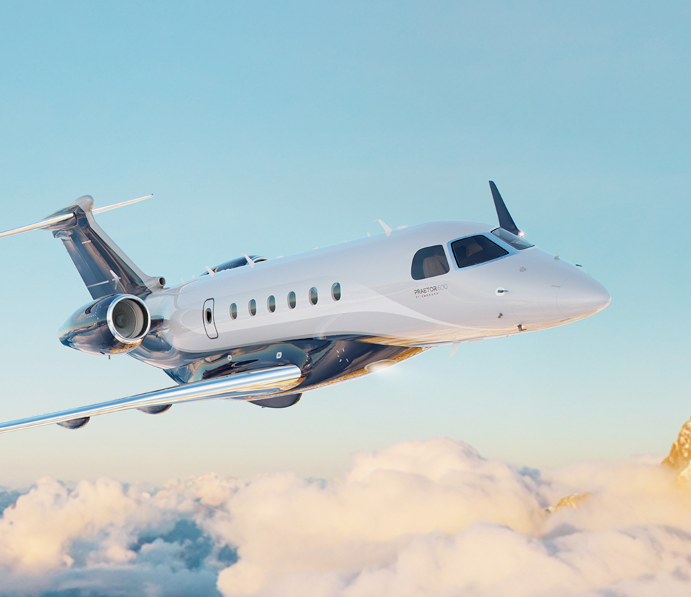 Privatjet Praetor 600, Außenansicht