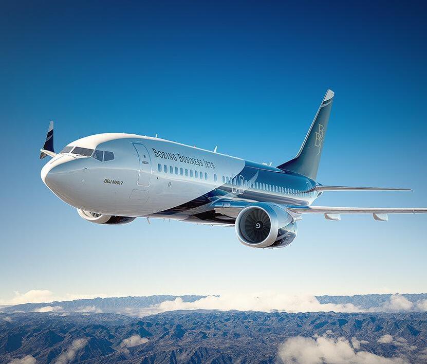Privatjet BBJ MAX, Außenansicht