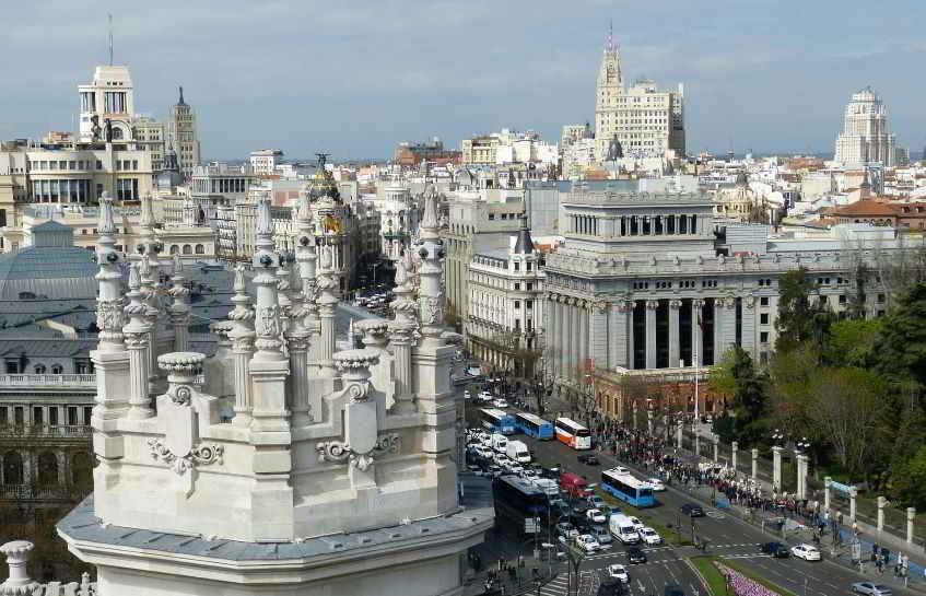Madrid e panorama della città.