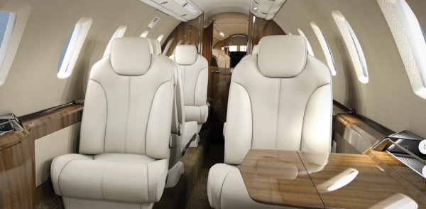 interni del jet privato citation x +