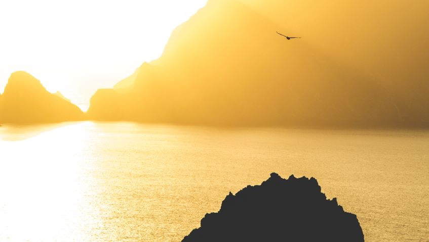 Dai voli privati per Alderney alla vista del panorama