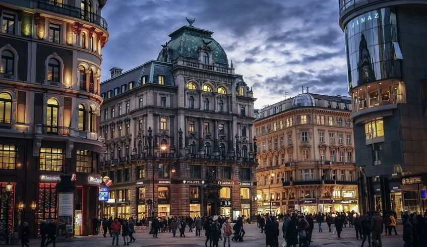 Dal jet privato a Vienna città.