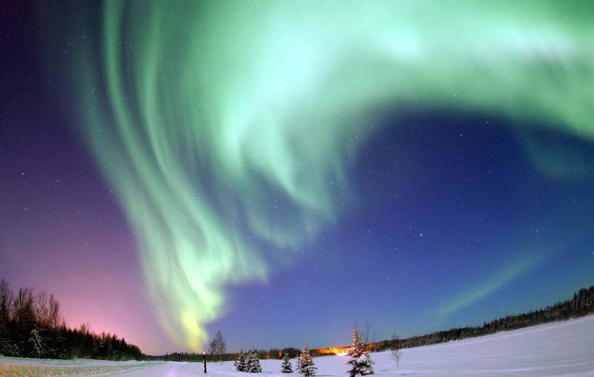 Idee viaggio di nozze: aurora boreale.